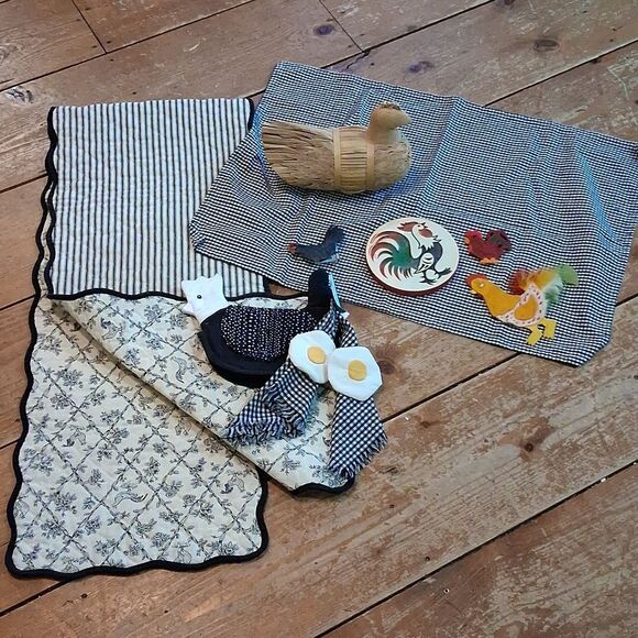 Vintage Chicken/rooster bundle - 10 pc. - Picture 1 of 11